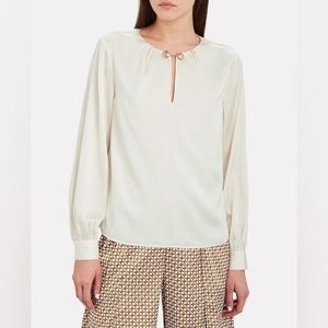 INTERMIX Gina Keyhole Blouse size S